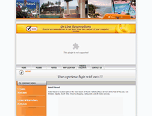 Tablet Screenshot of hotelmarsol.net